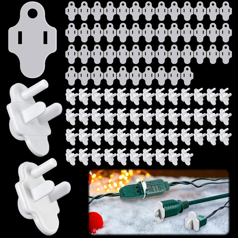 TTQ Set of 50 Weatherproof Gaskets and Plug Protector Covers,Outdoor/Indoor Extension Cord Outlet Gasket and Plugs Covers,Waterproof Outdoor Plug Protector for Electrical Outlets,Stop Gfcis from Tripping - Image 1